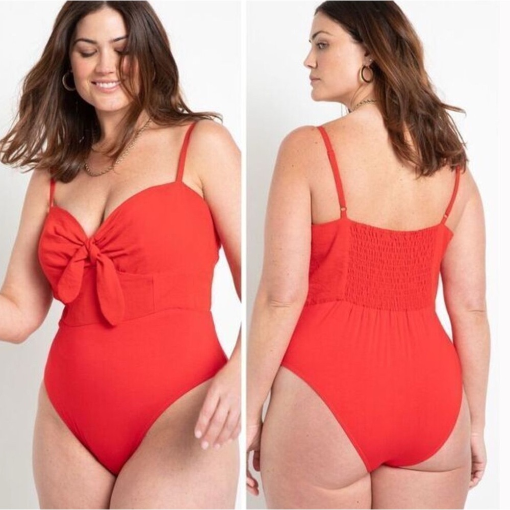 Eloquii Vibrant Red Bodysuit